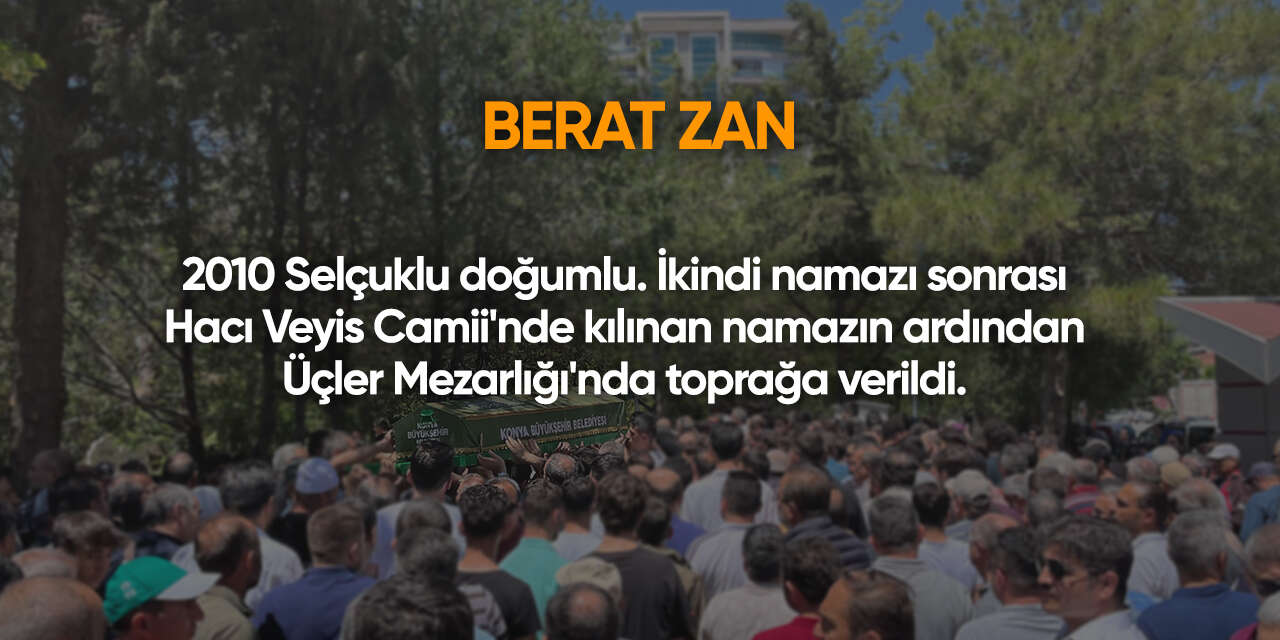 Konya'da bugün vefat edenler | 18 Temmuz 2026 6